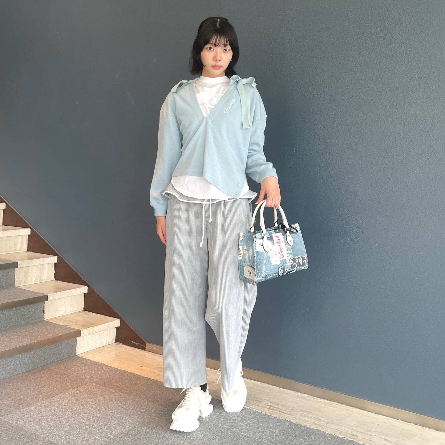 BAG! TROMPE L'OEIL JUV / BLUE / 3WAYバッグ