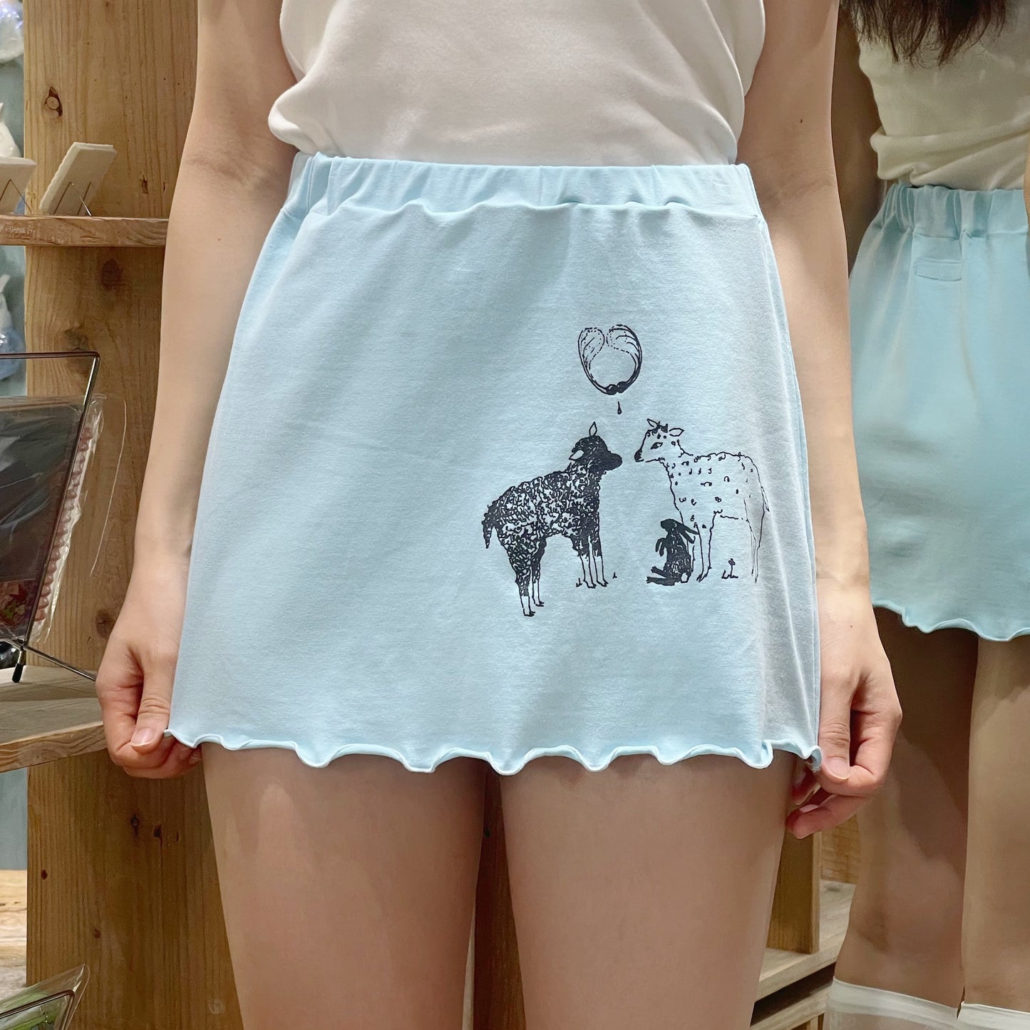 【SHEEP Limited】Sheep Cat skirt / SHEEP PRINT / プリントスカート