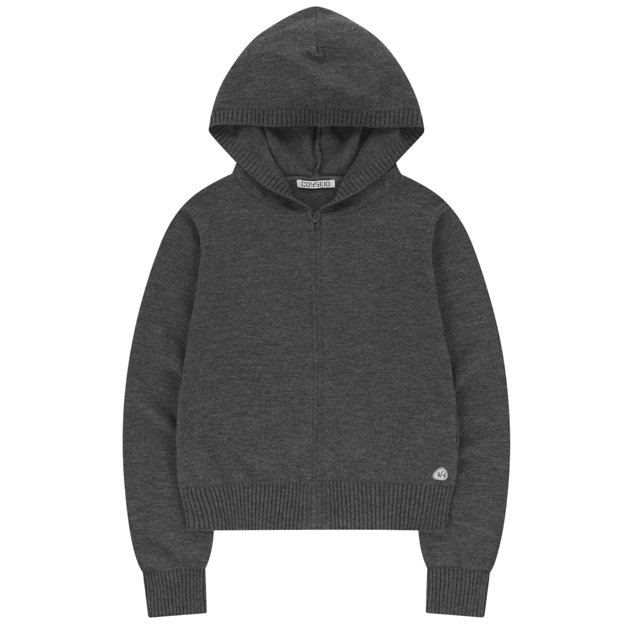 SOFT KNIT ZIP-UP / CHARCOAL / ソフトニットジップアップ | シープ