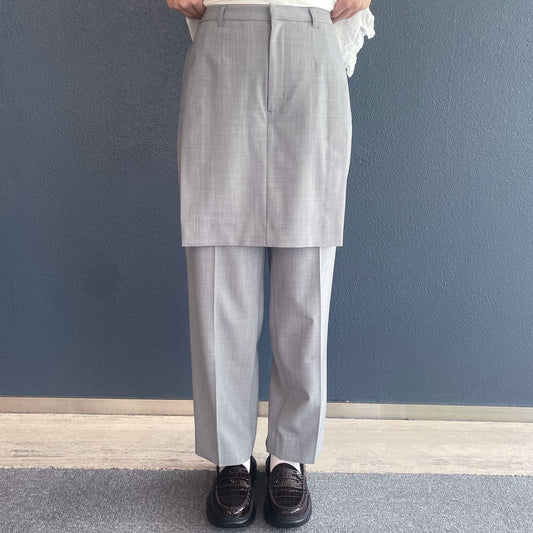 Sophia Skirt Pants / Light Gray / スカートパンツ