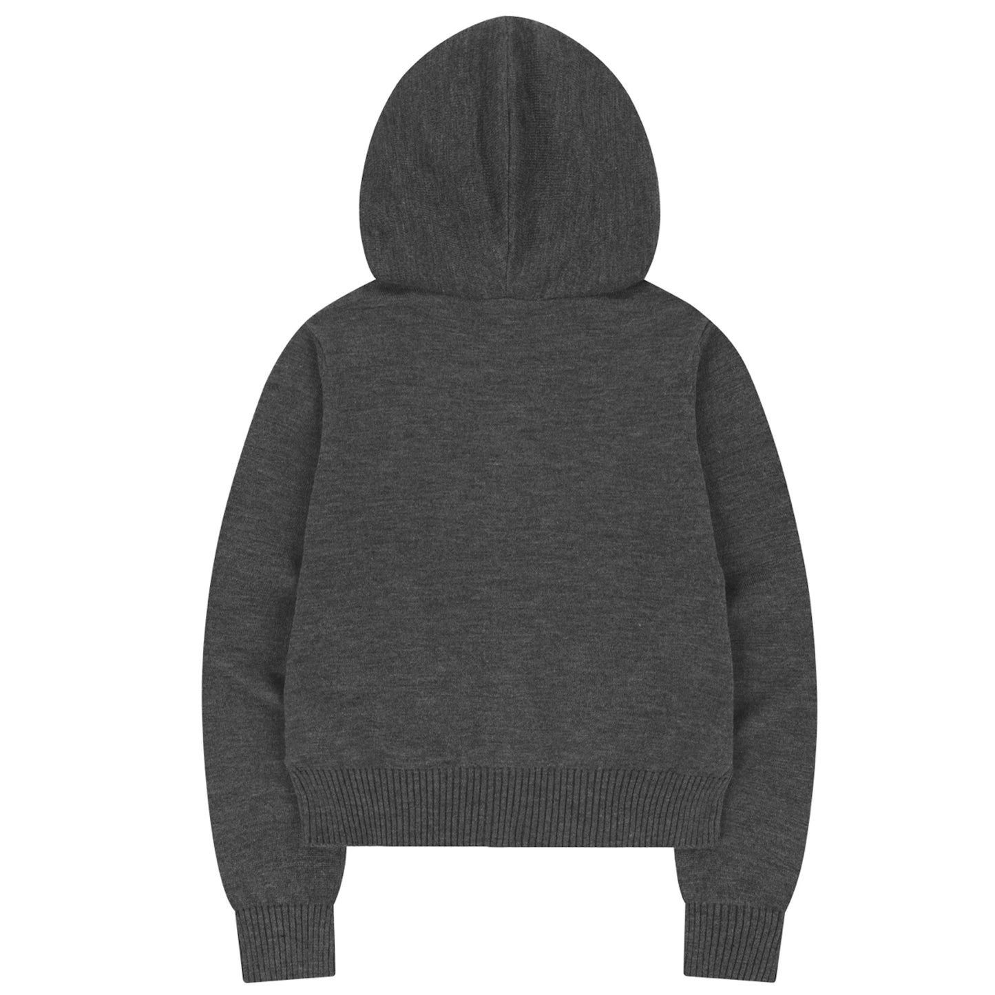 SOFT KNIT ZIP-UP / CHARCOAL / ソフトニットジップアップ