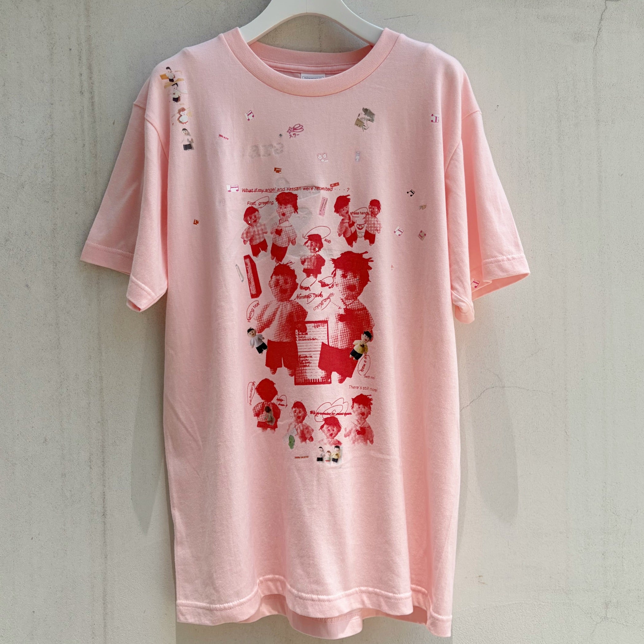 We are 友 T-shirt / Pink / プリントTシャツ | シープ / SHEEP