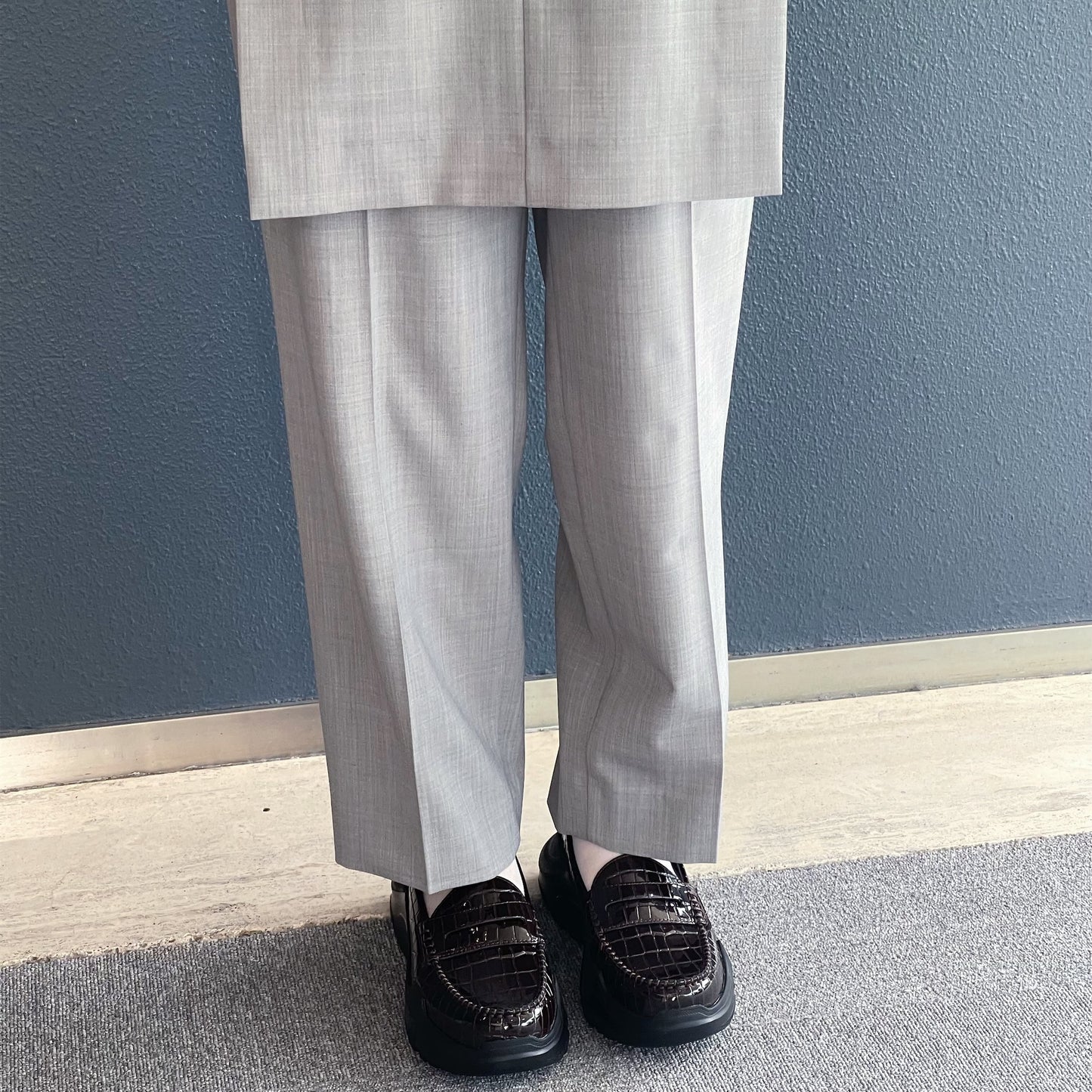 Sophia Skirt Pants / Light Gray / スカートパンツ