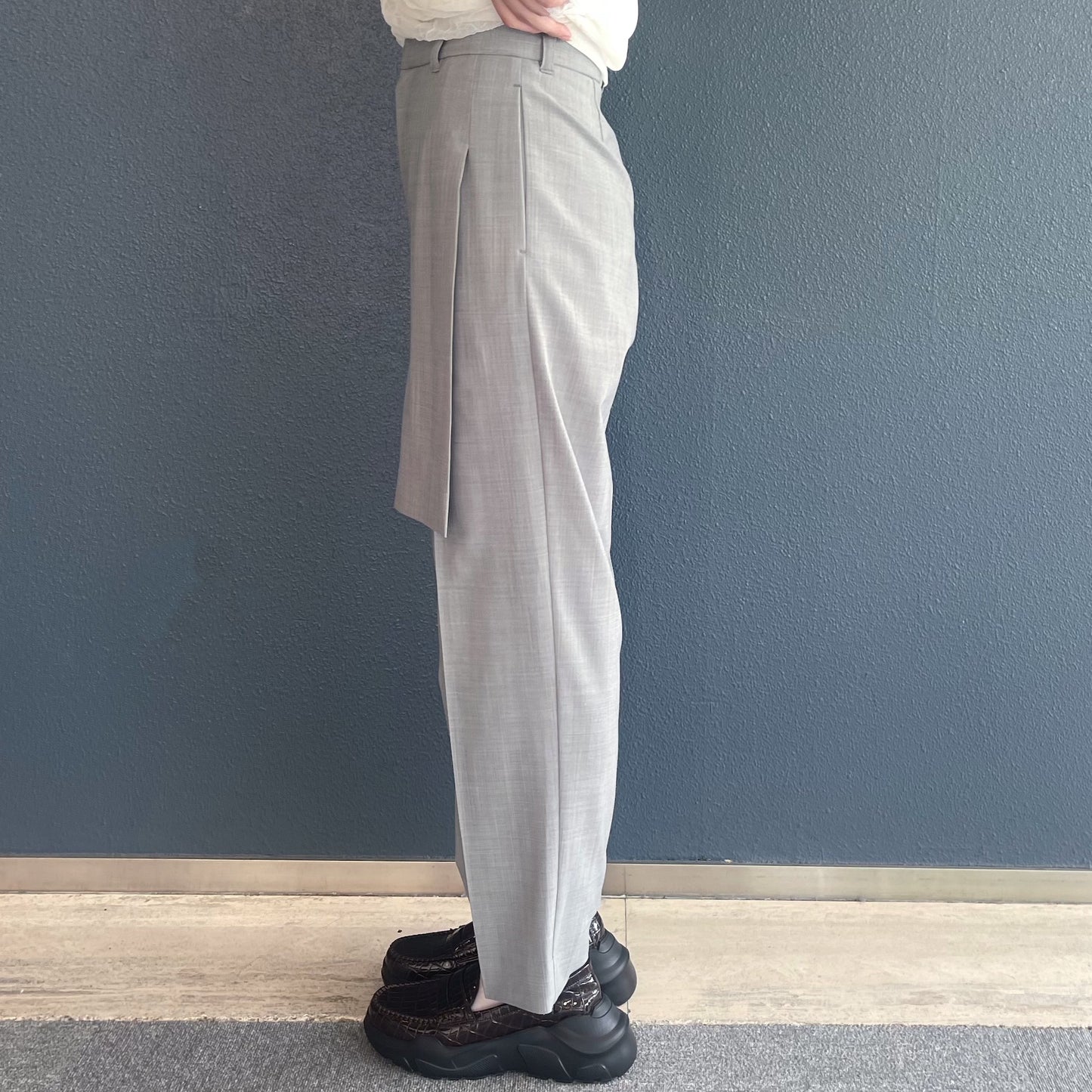 Sophia Skirt Pants / Light Gray / スカートパンツ