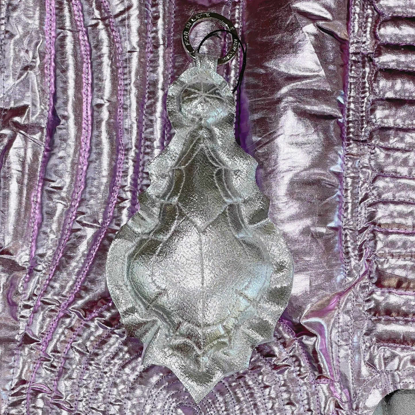 CHANDELIER KEYCHAIN / SILVER / キルティングキーホルダー