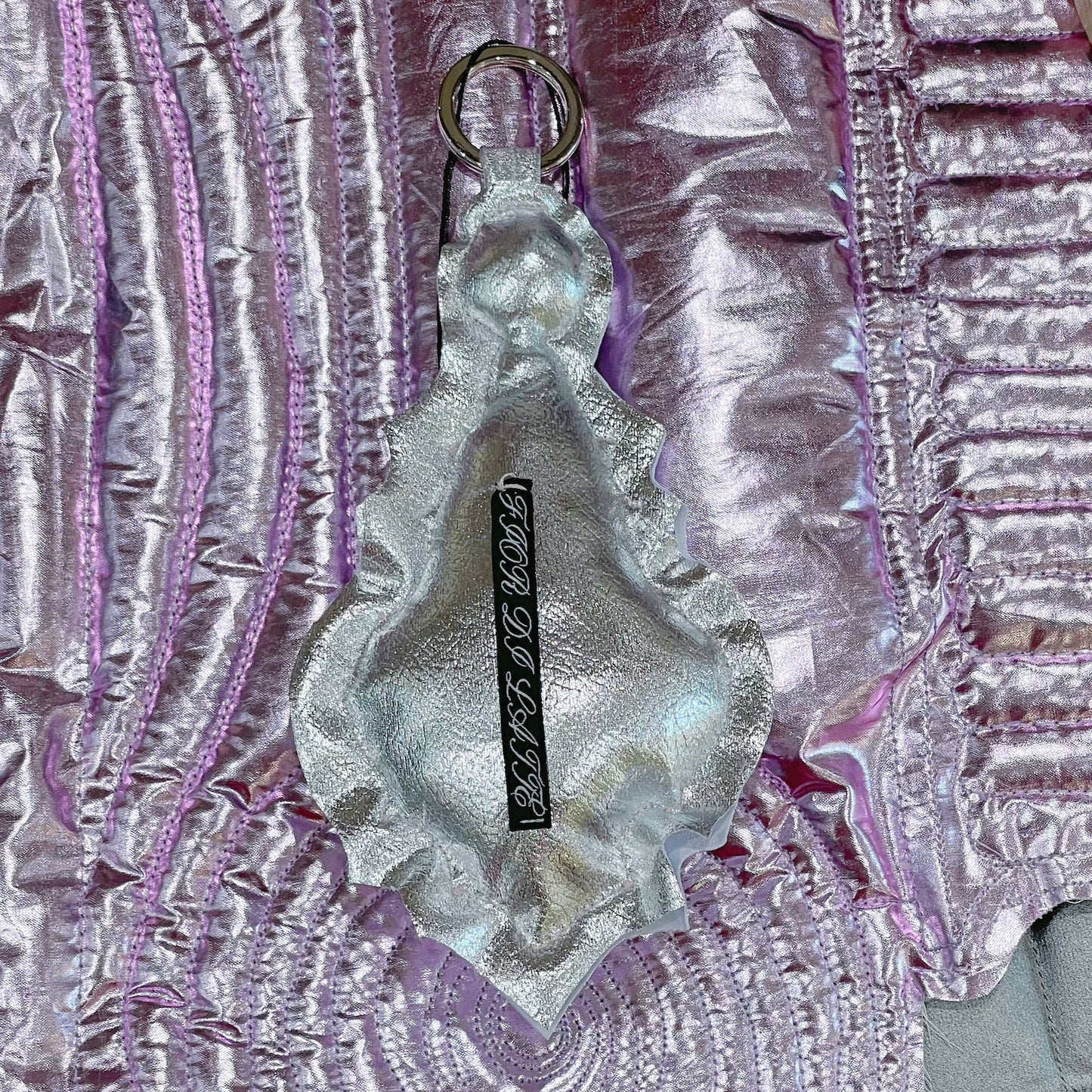 CHANDELIER KEYCHAIN / SILVER / キルティングキーホルダー