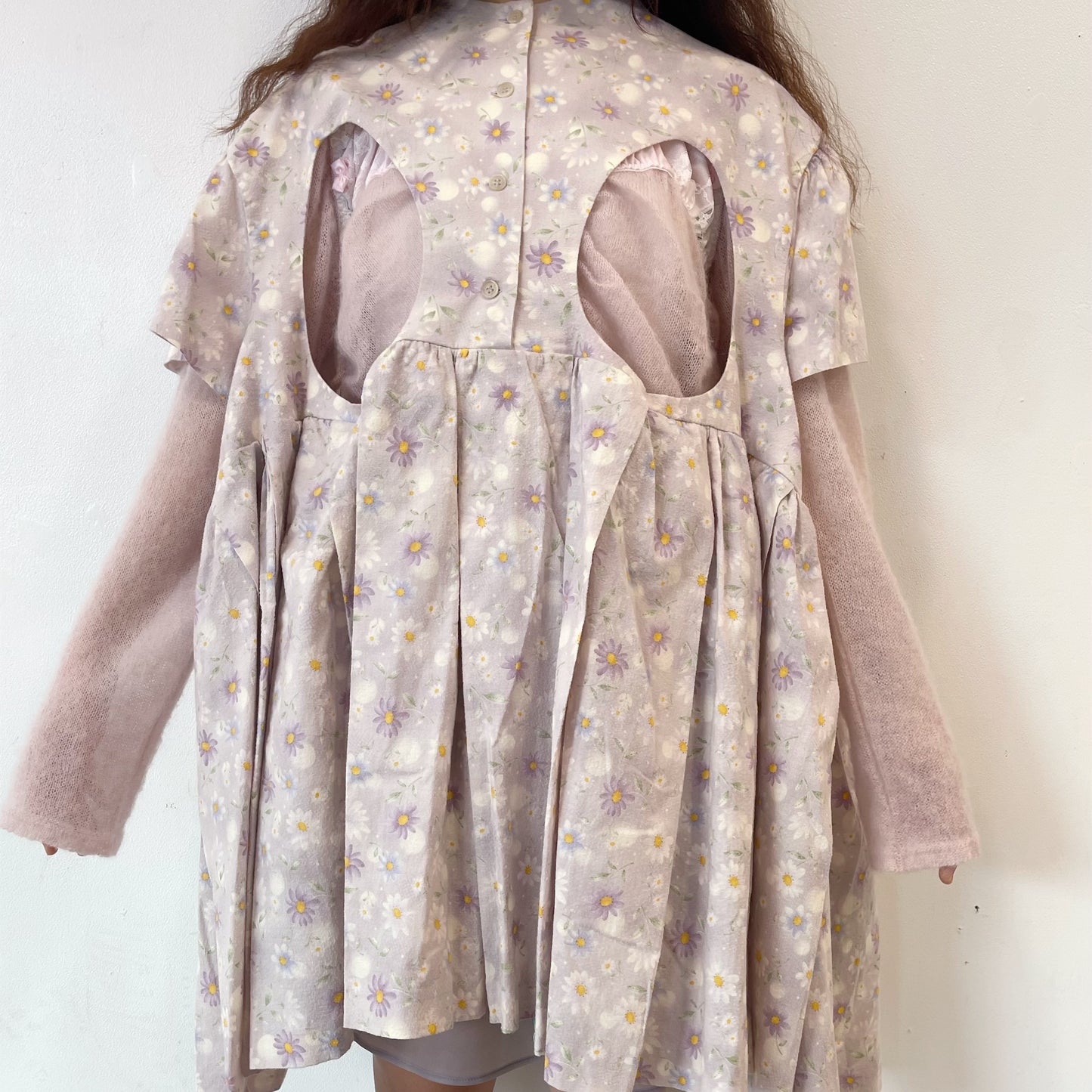 FREE NIP DRESS / PURPLE / カットアウトワンピース