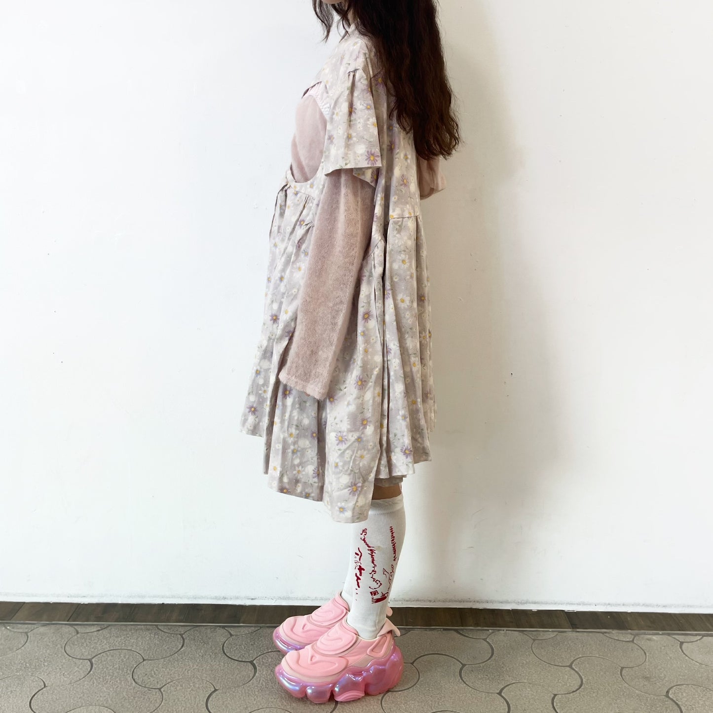 FREE NIP DRESS / PURPLE / カットアウトワンピース