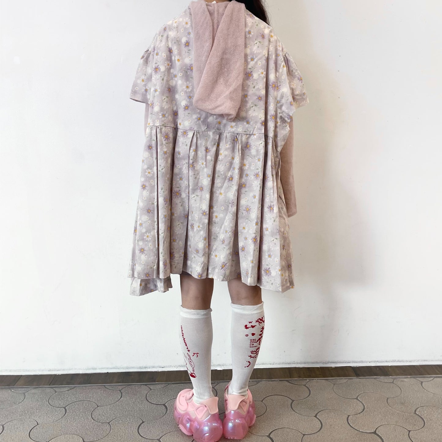 FREE NIP DRESS / PURPLE / カットアウトワンピース