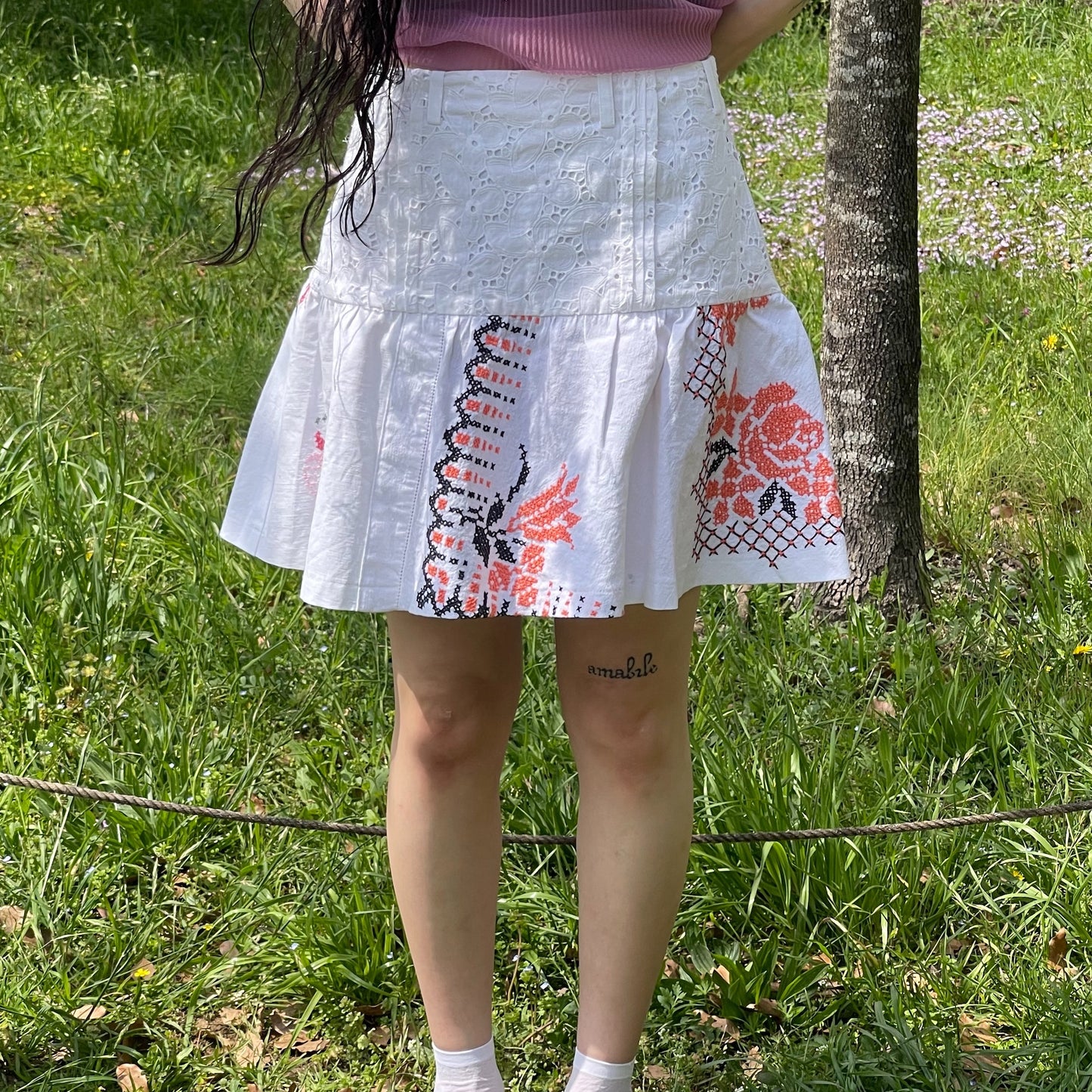 【SHEEP別注】TABLE CLOTH GATHERED SKIRT / テーブルクロスギャザースカート