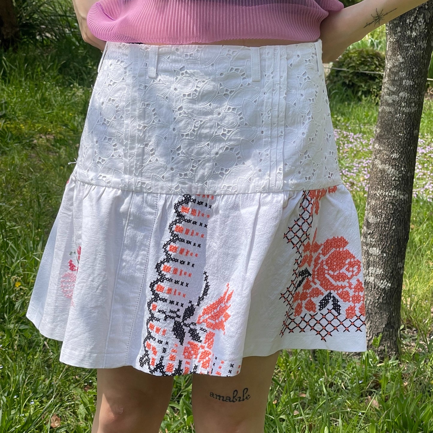 【SHEEP別注】TABLE CLOTH GATHERED SKIRT / テーブルクロスギャザースカート