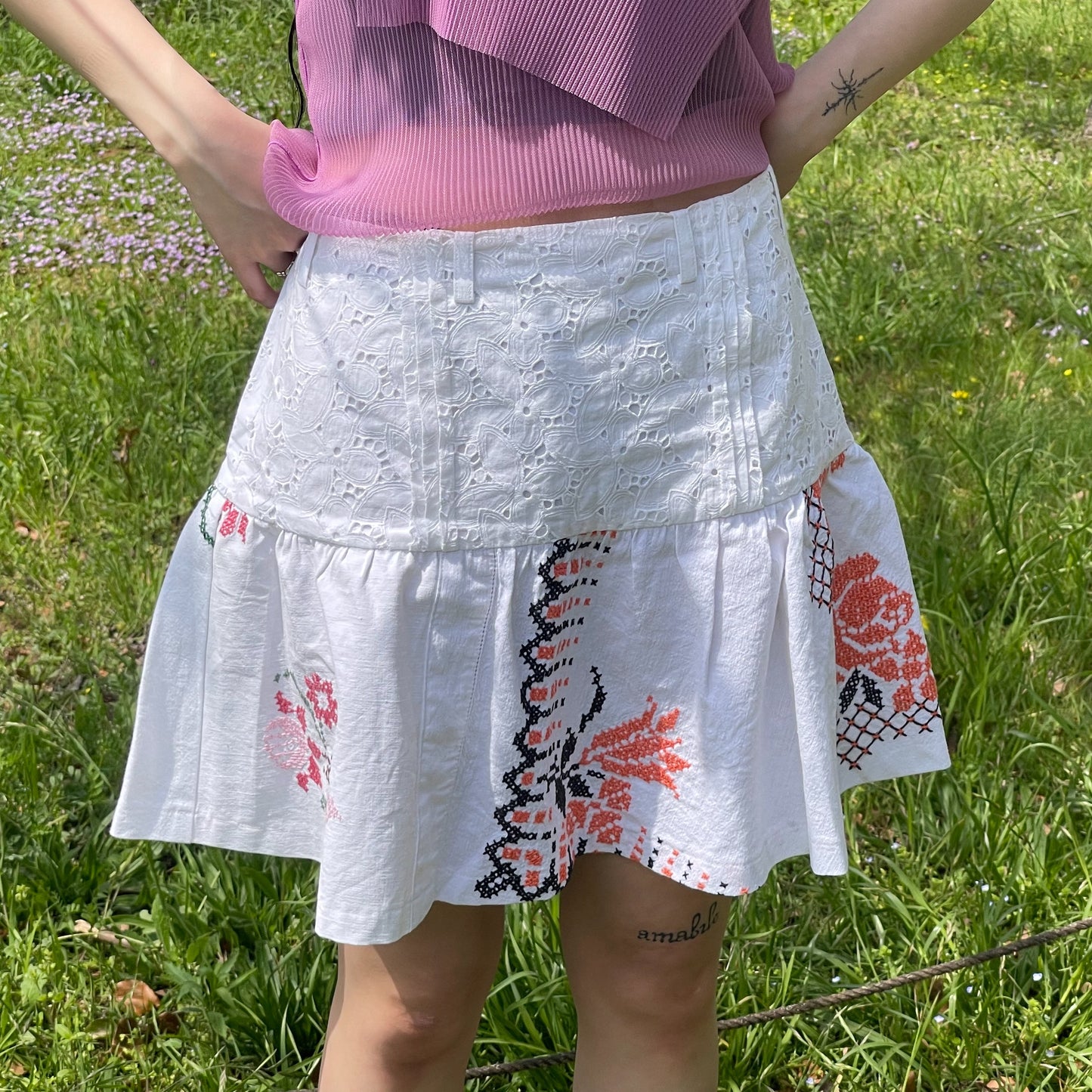 【SHEEP別注】TABLE CLOTH GATHERED SKIRT / テーブルクロスギャザースカート