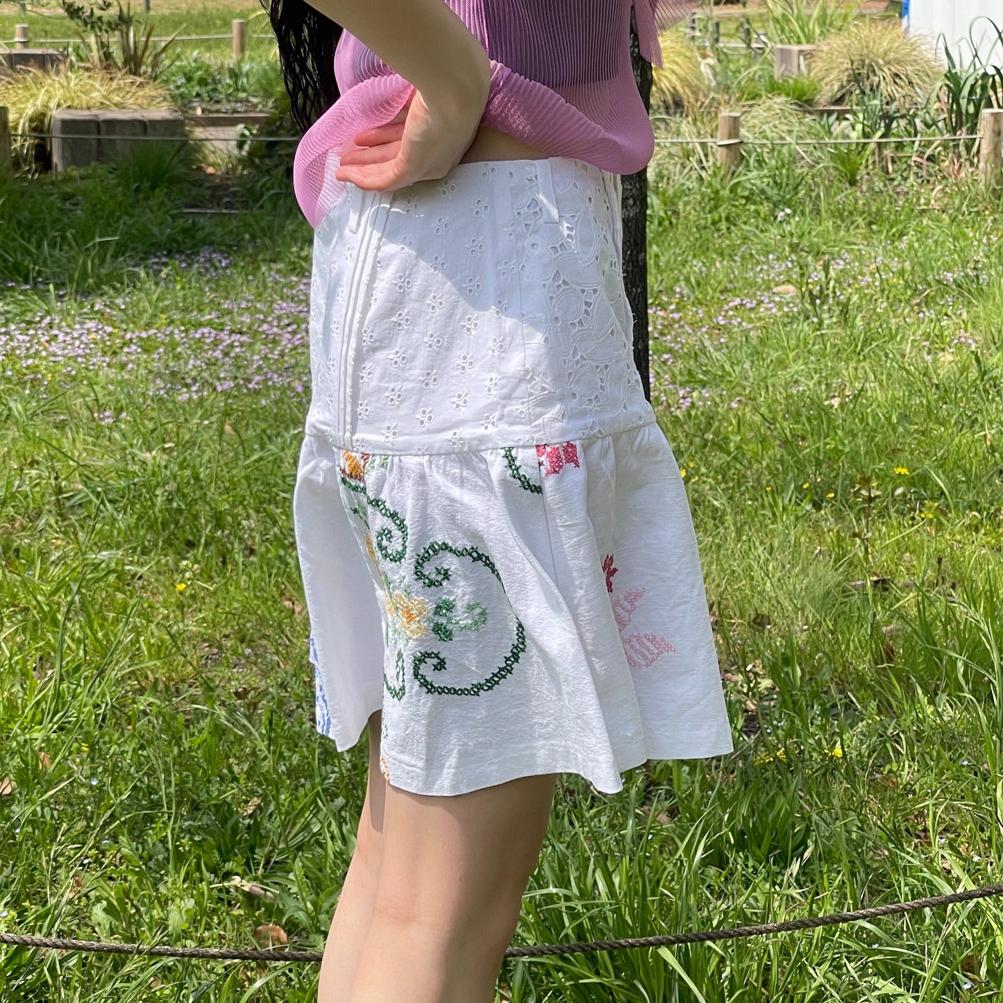 【SHEEP別注】TABLE CLOTH GATHERED SKIRT / テーブルクロスギャザースカート