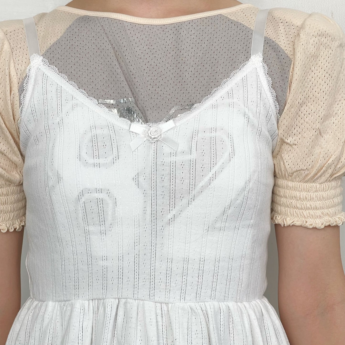 Posey jersey dress / White / ジャージドレス