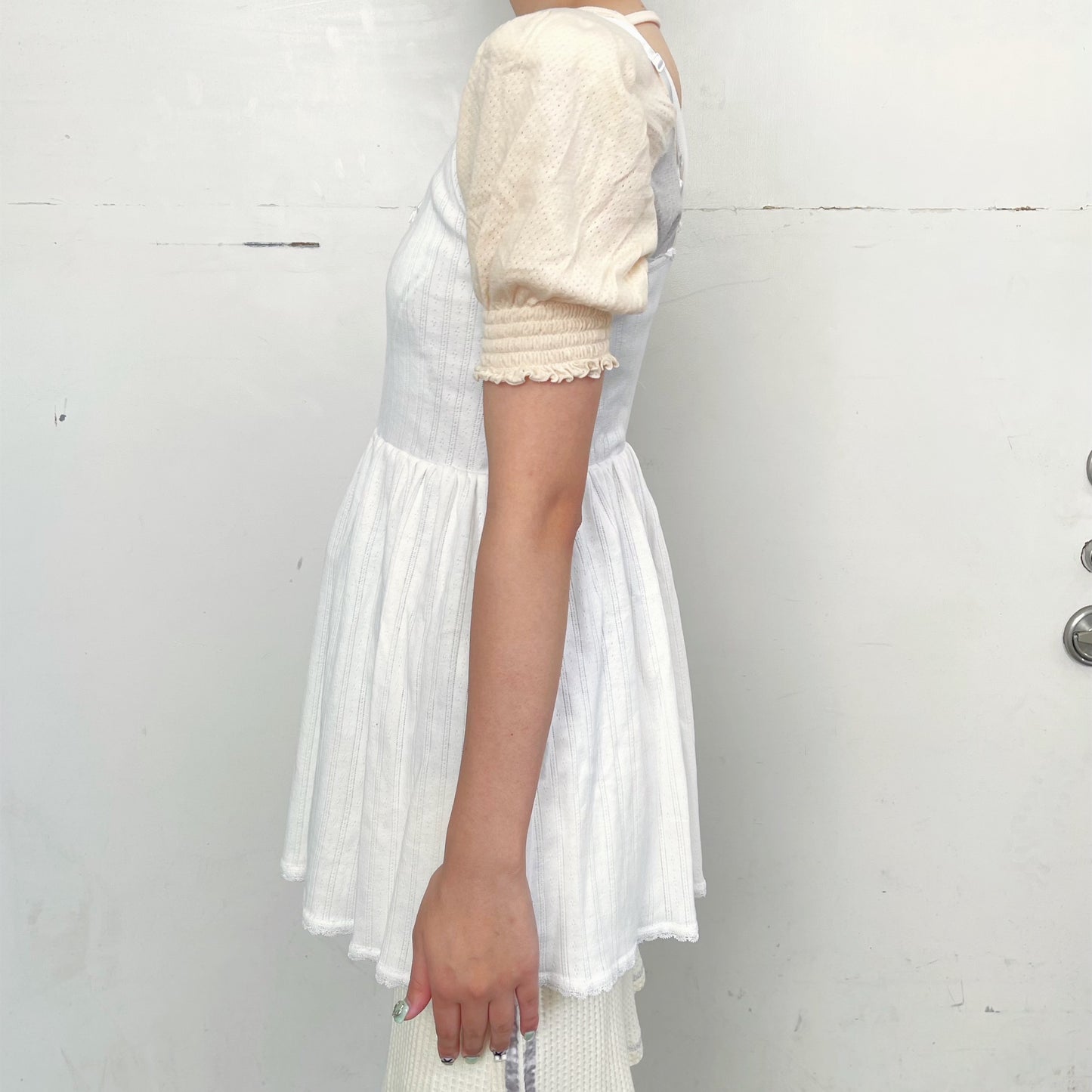 Posey jersey dress / White / ジャージドレス