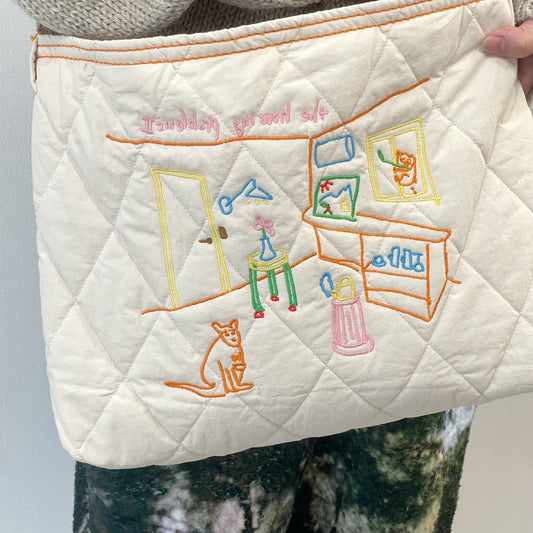 quilting shoulder bag / orange / キルティングショルダーバッグ