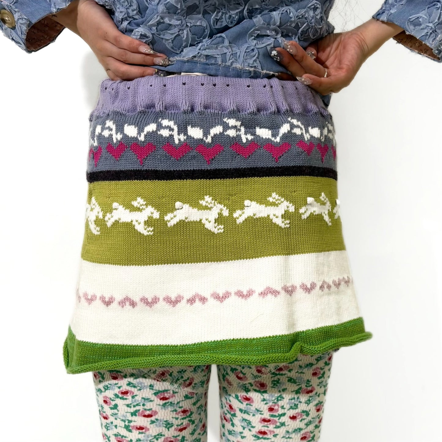 Dawn mini skirt / Multi / ニットミニスカート