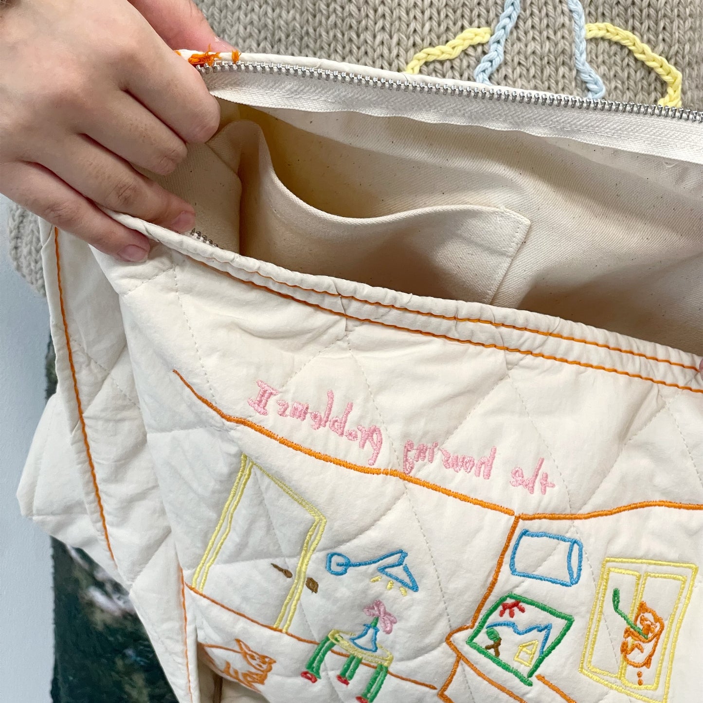 quilting shoulder bag / orange / キルティングショルダーバッグ