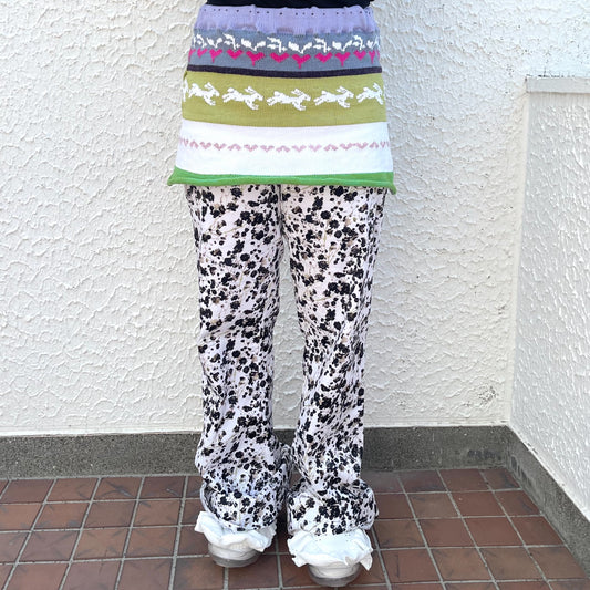 Dawn mini skirt / Multi / ニットミニスカート
