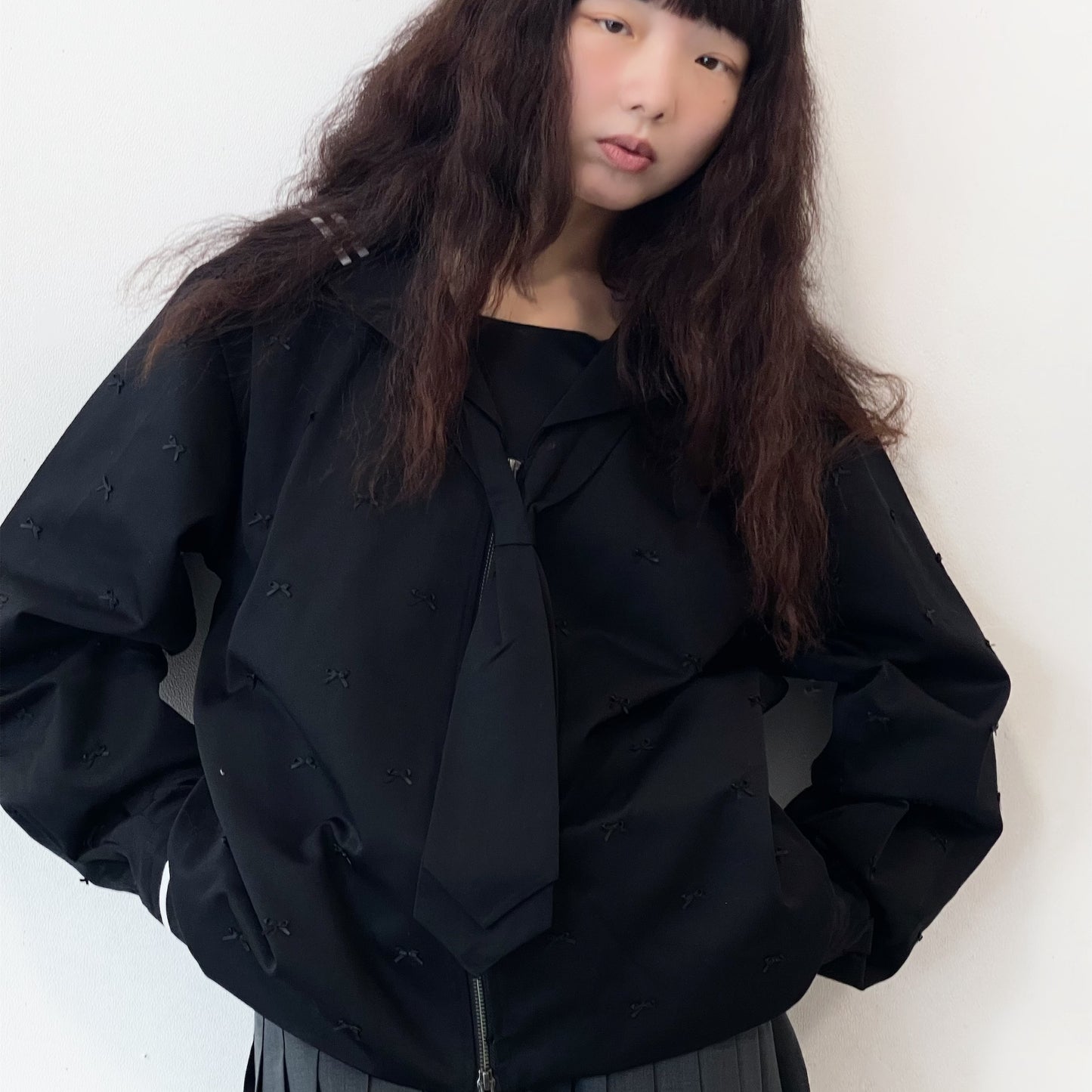 SAILOR RIBBON / BLACK / リボンセーラートップ