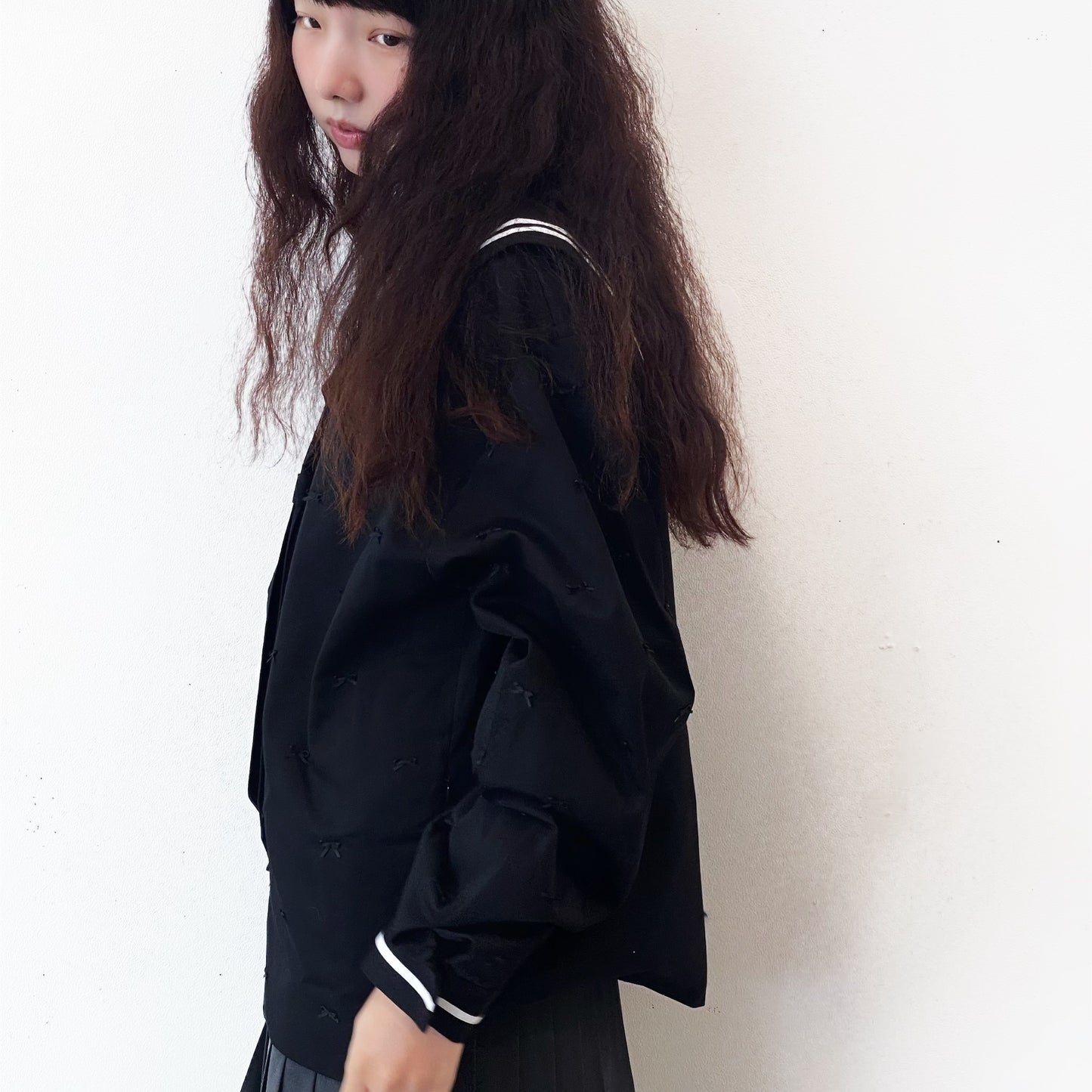 SAILOR RIBBON / BLACK / リボンセーラートップ