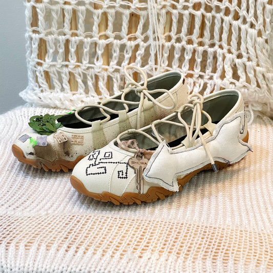 【Teji x yushokobayashiコラボレーションシューズ】Teji Turn / Natural / 24cm