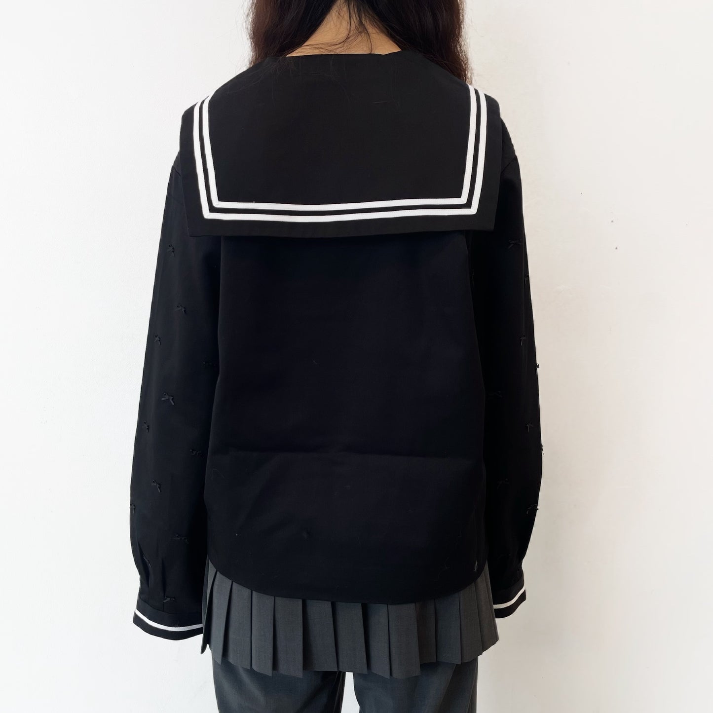 SAILOR RIBBON / BLACK / リボンセーラートップ