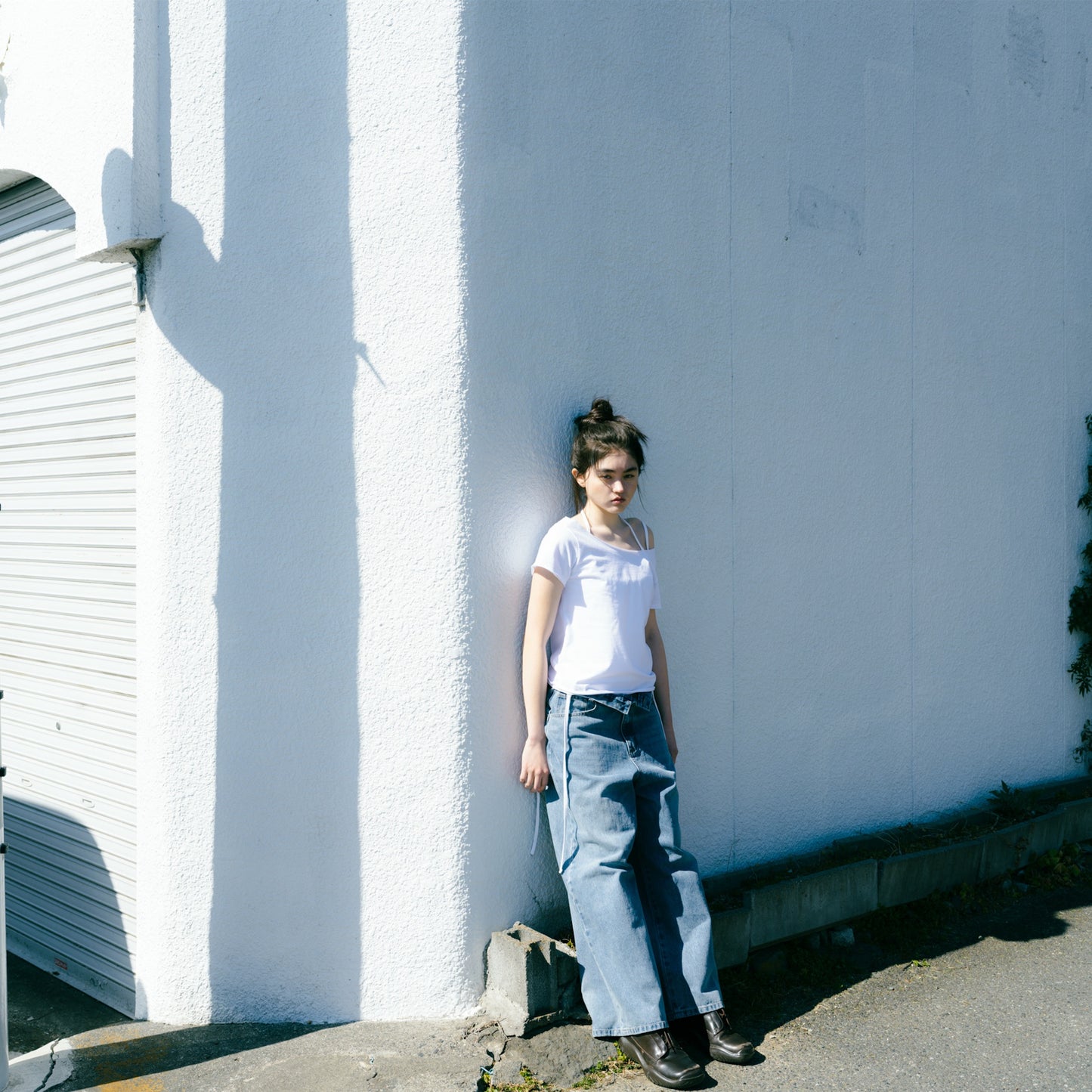 W STITCH DENIM PANTS / BLUE / Wステッチデニムパンツ