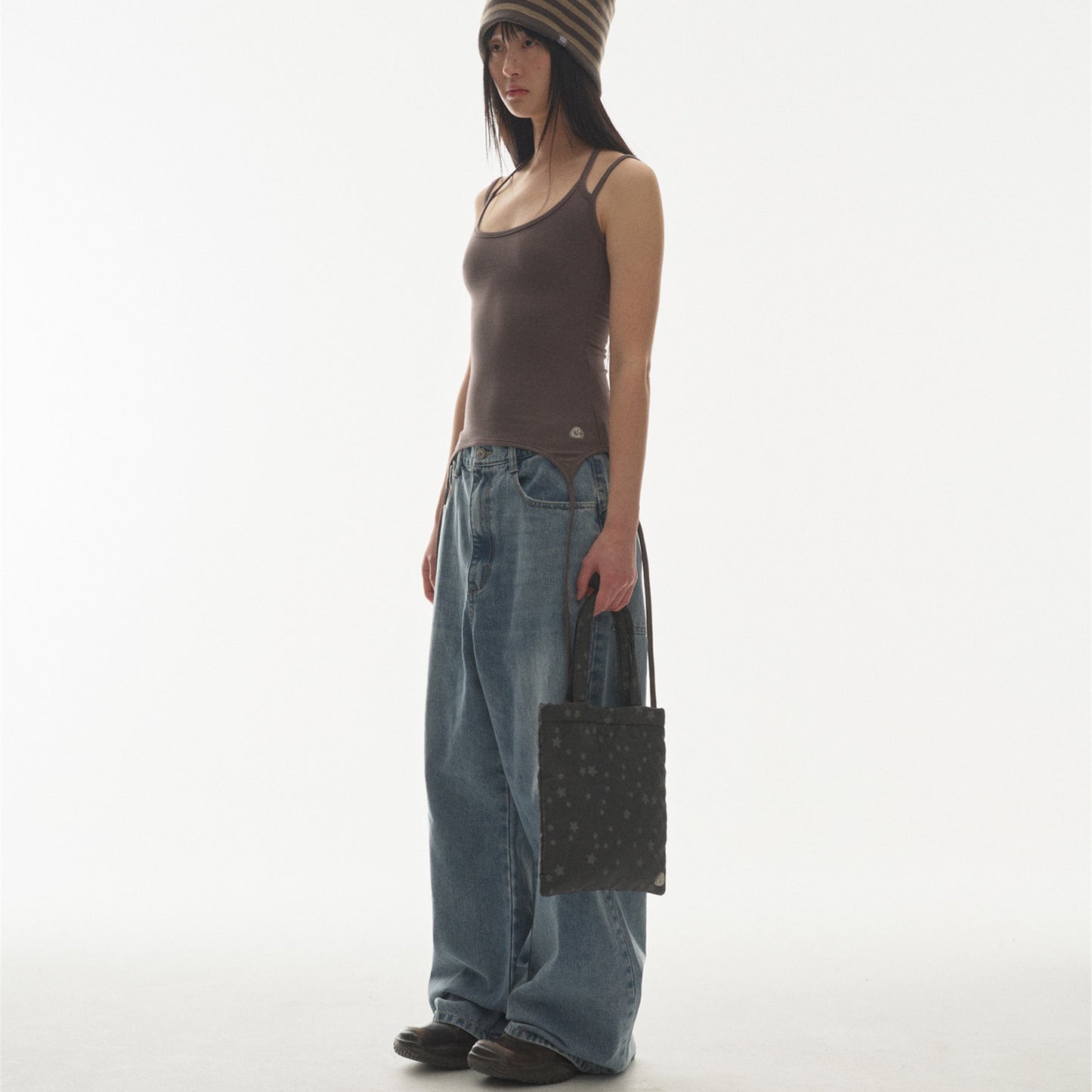 W STITCH DENIM PANTS / BLUE / Wステッチデニムパンツ