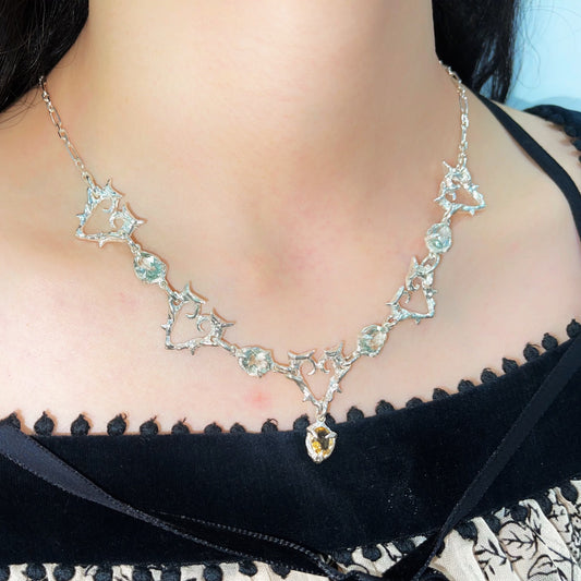 IN LIGHT&IN DARK / Green Amethyst&Citrine / ネックレス