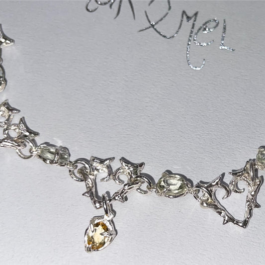 IN LIGHT&IN DARK / Green Amethyst&Citrine / ネックレス