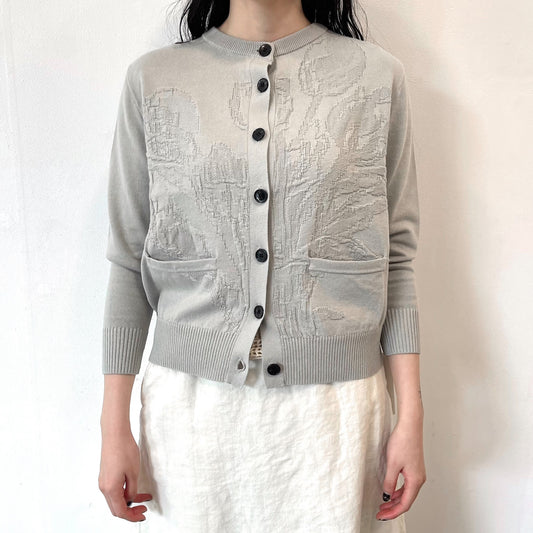 tulip cardigan / gray / チューリップカーディガン