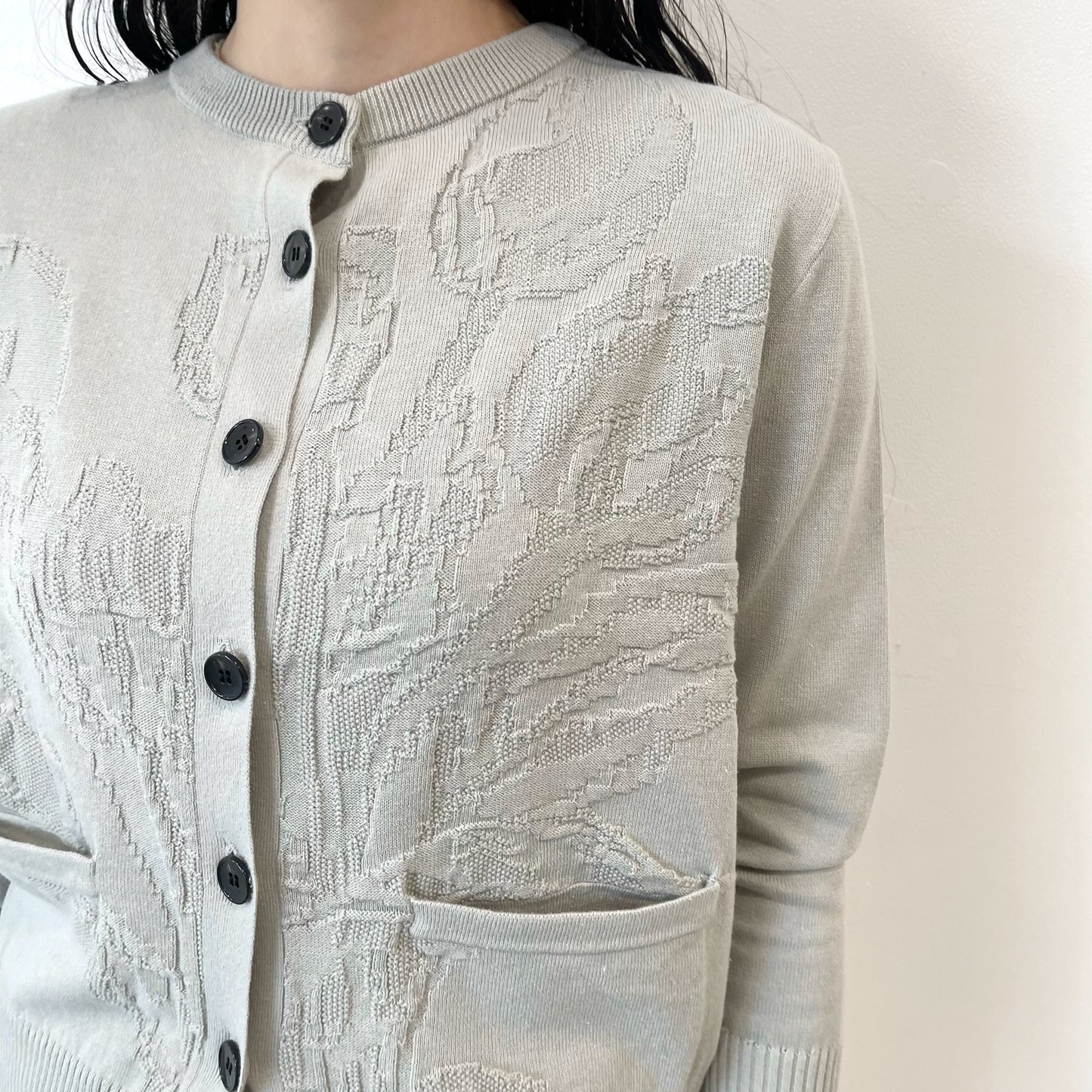 tulip cardigan / gray / チューリップカーディガン