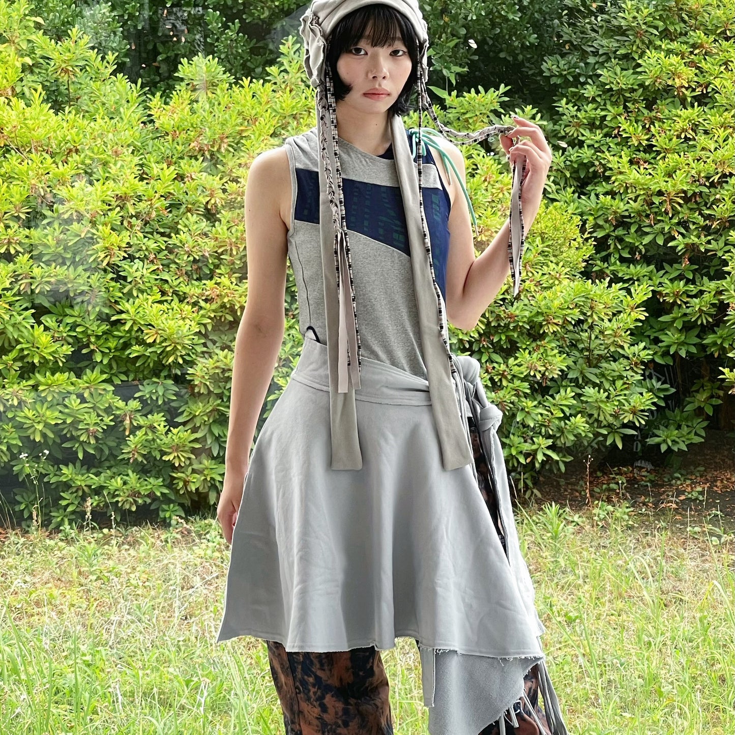 Wrap Skirt & Bag / Black / ラップスカート&バッグ