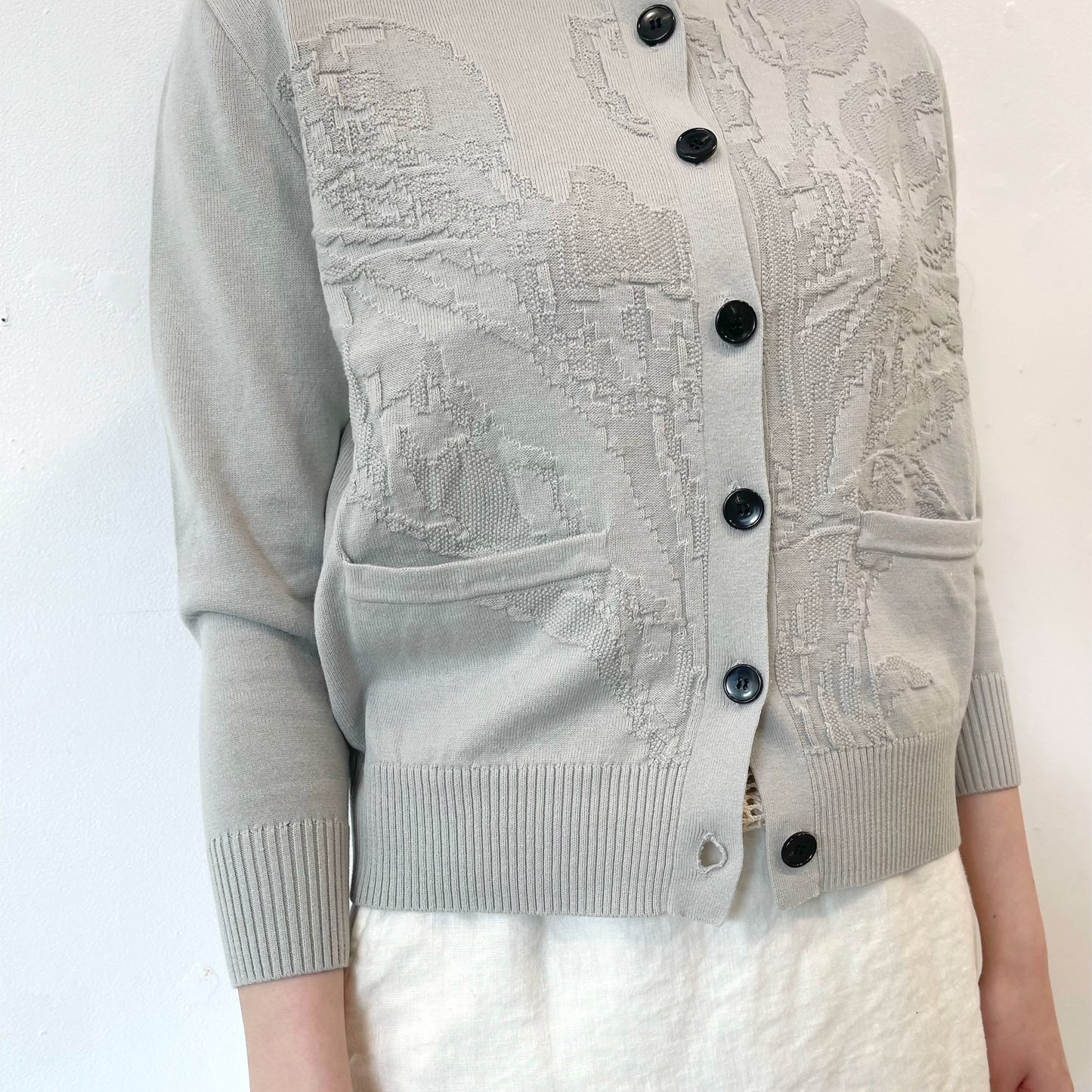 tulip cardigan / gray / チューリップカーディガン