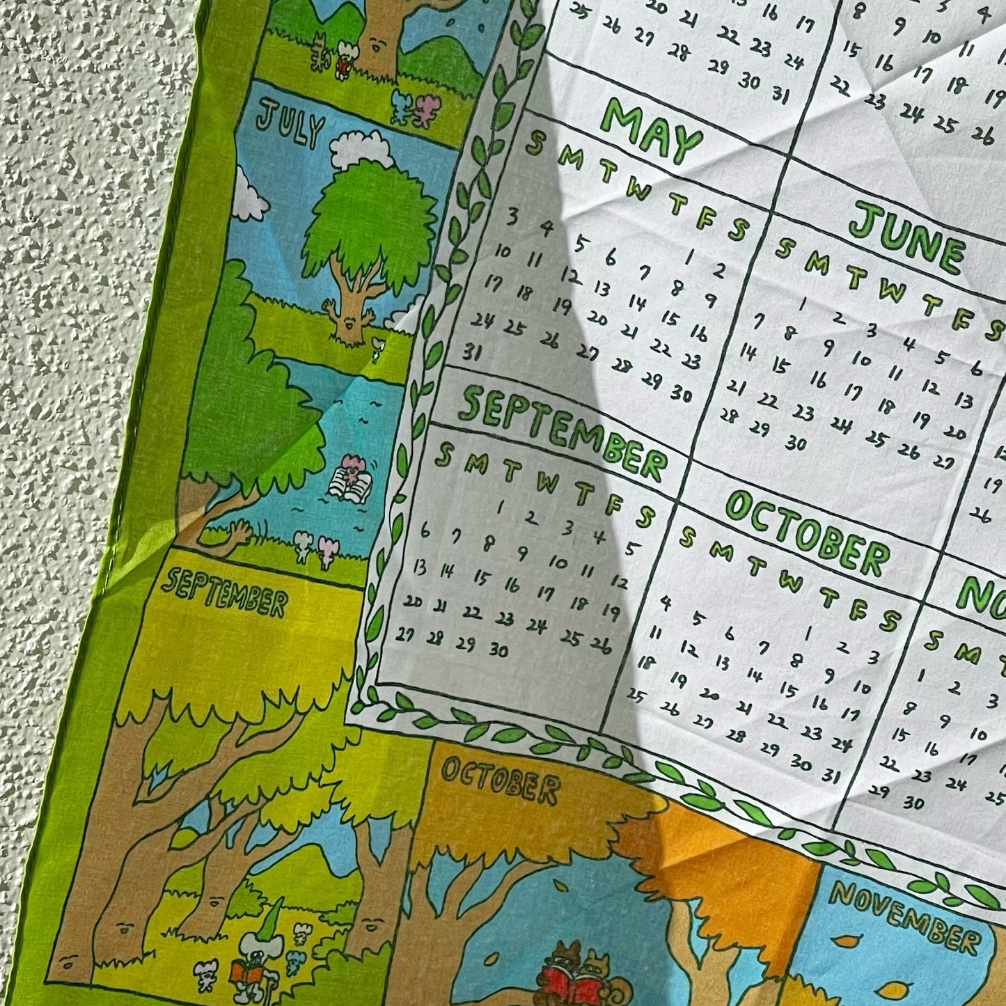 【Bird Pit】Enchanted Forest 2026 Calendar Scarf/Headband / カレンダースカーフ