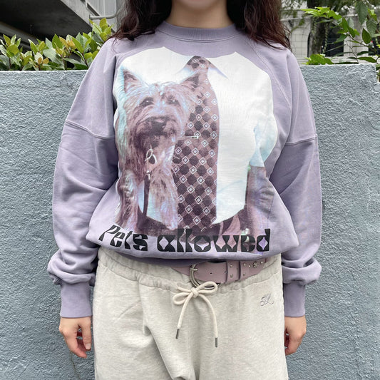 Uncle&Dog crack trainer / DUST PURPLE / プリントトレーナー