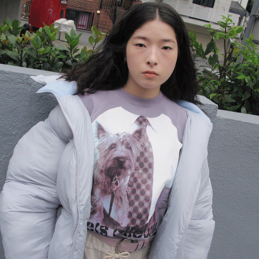 Uncle&Dog crack trainer / DUST PURPLE / プリントトレーナー