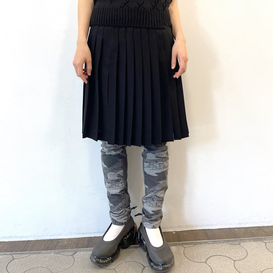 Prayer pleats skirt / BLACK / プリーツスカート