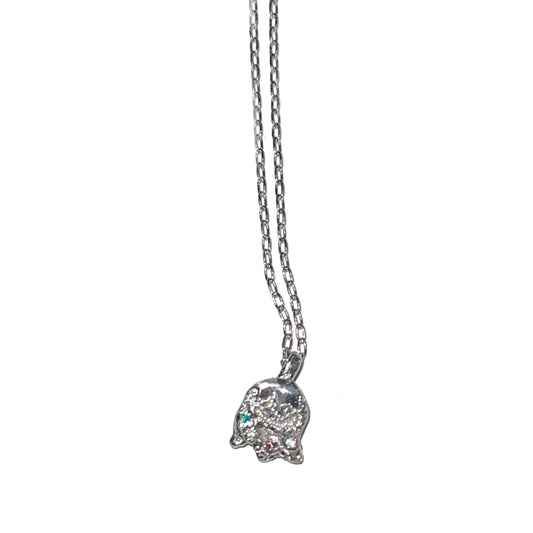 Ghost necklace / zirconia / おばけネックレス