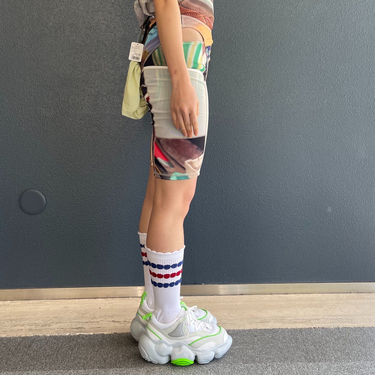 PANELLED CYCLE SHORTS / YELLOW / パネルサイクルショーツ