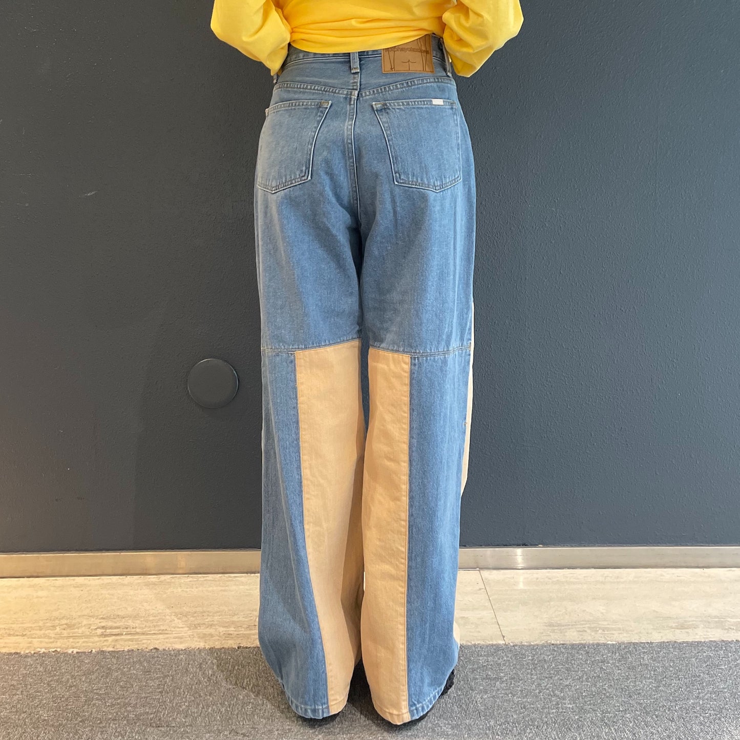 PANELLED JEANS / LIGHT BLUE / パネルジーンズ