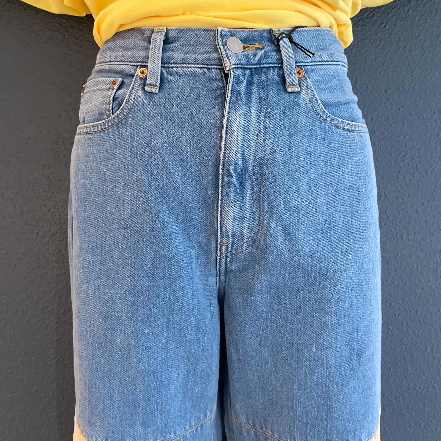 PANELLED JEANS / LIGHT BLUE / パネルジーンズ