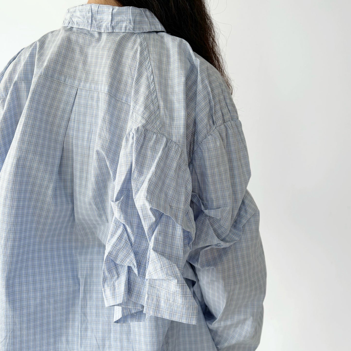 CONFUSING LONG SLEEVES SHIRT / BLUE / ユニークシャツ