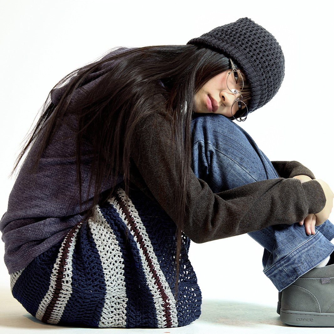 BUTTON POCKET ZIP-UP HOODIE / PURPLE / ボタンポケットジップアップフーディー