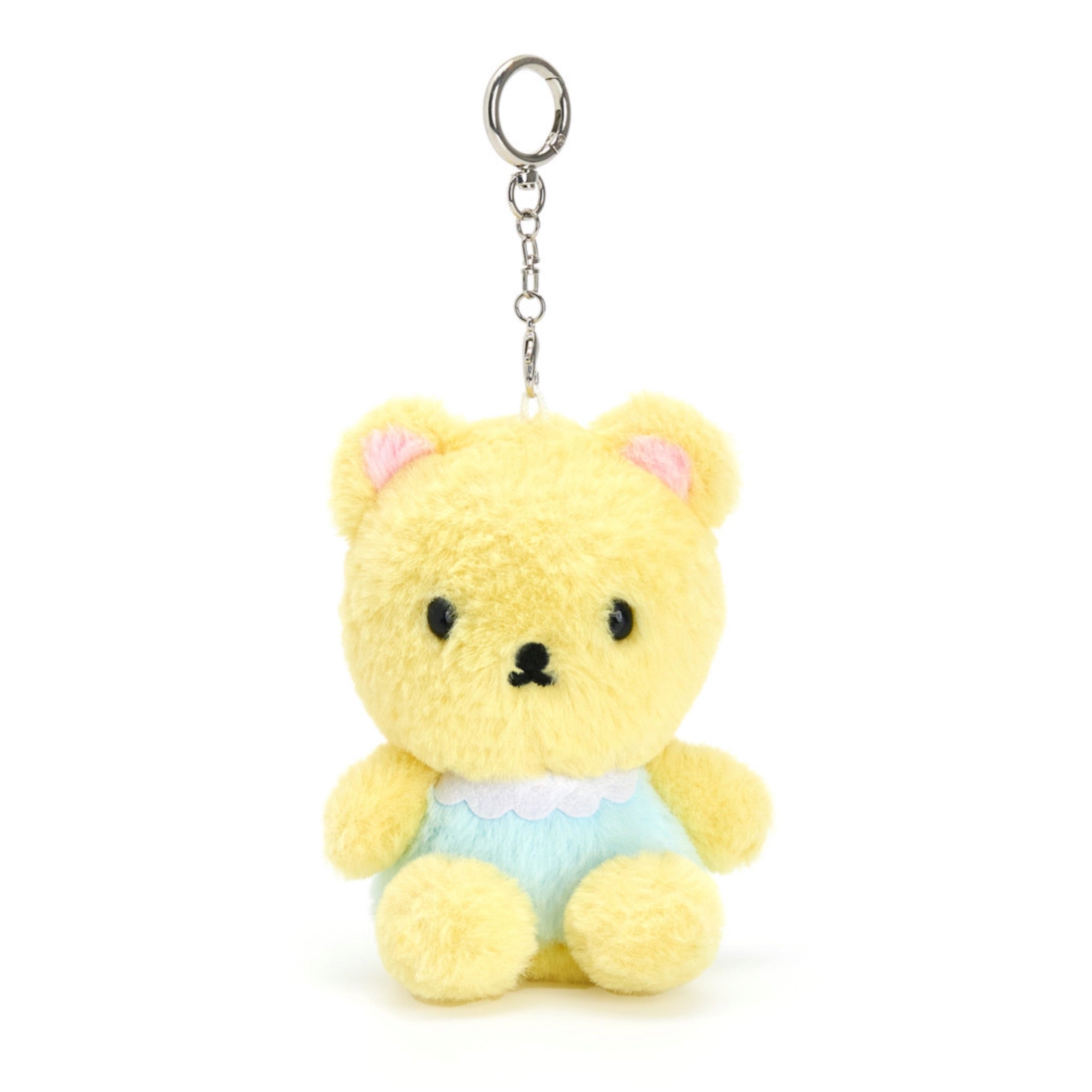 X YOUNGART] Bib JINI Doll Key Ring / Yellow / くまのぬいぐるみ