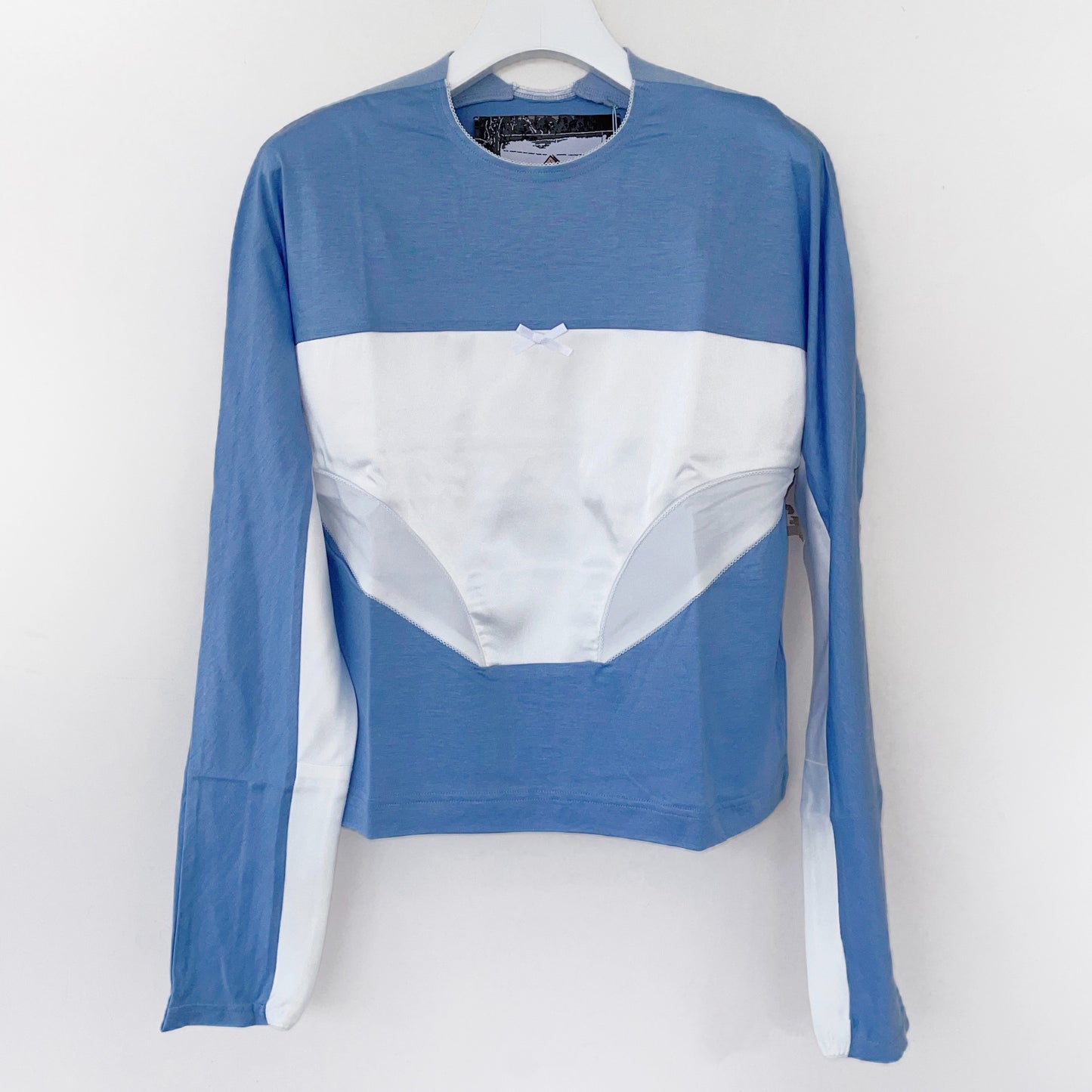 MESSAGE T-SHIRT / BLUE / ランジェリーロングスリーブTシャツ