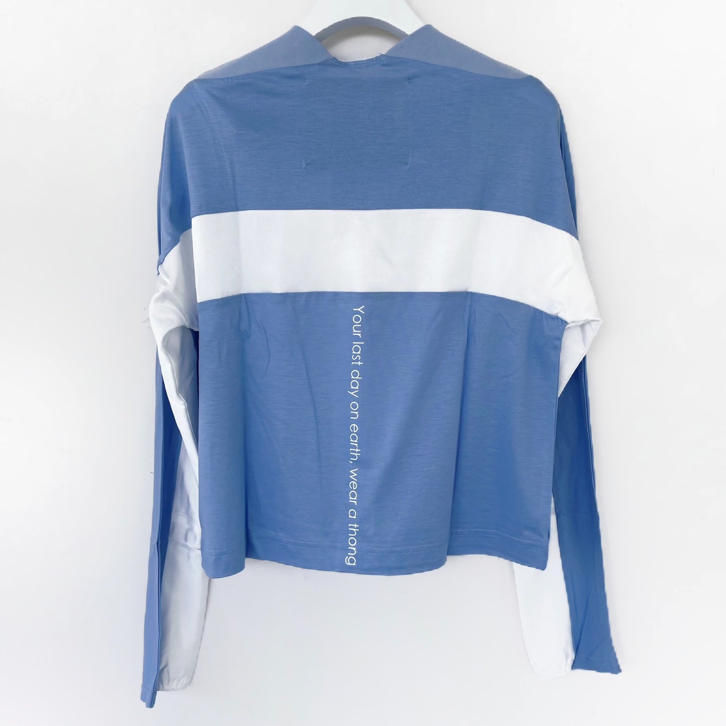 MESSAGE T-SHIRT / BLUE / ランジェリーロングスリーブTシャツ