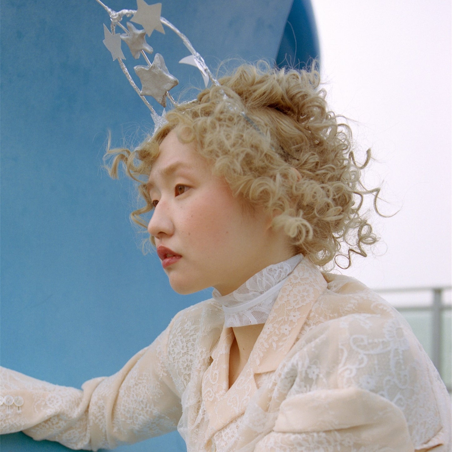 laced neck / white / レースチョーカー