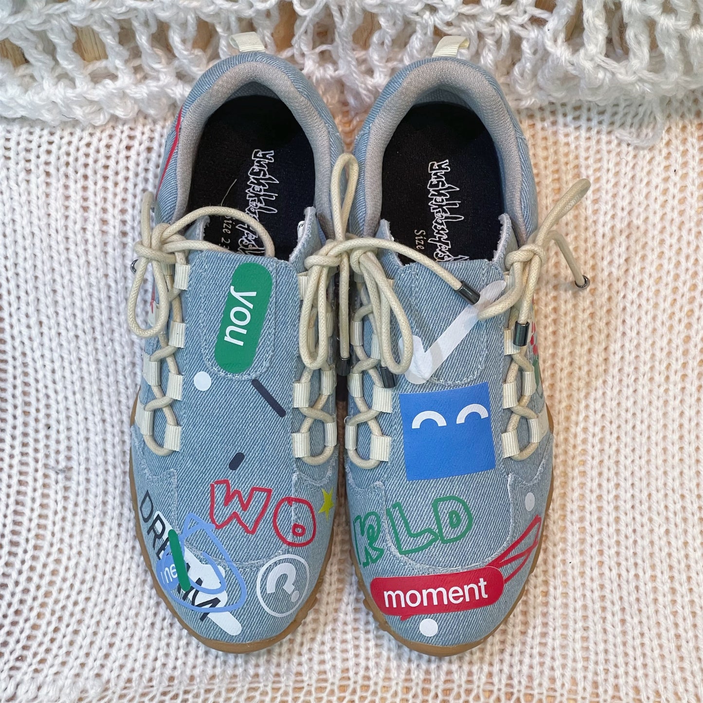 【Morio x yushokobayashiコラボレーションシューズ】Morio Double Bow / Denim / 23cm